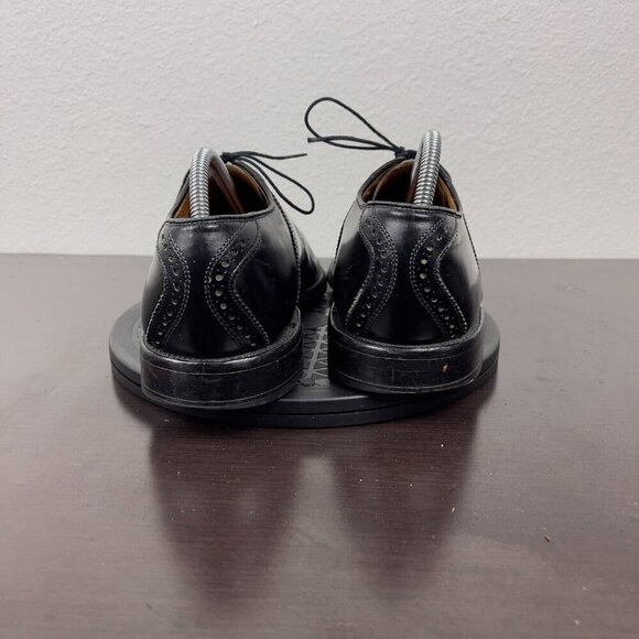 ALLEN EDMONDS Shelton Oxfords Dress Shoes Black Leather Mens Size 8.5 - Picture 3 of 10